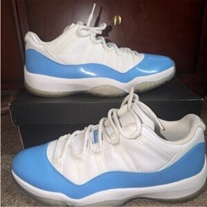 Jordan 11 low unc men’s size 11.5 White and Blue Low-Top Sneakers